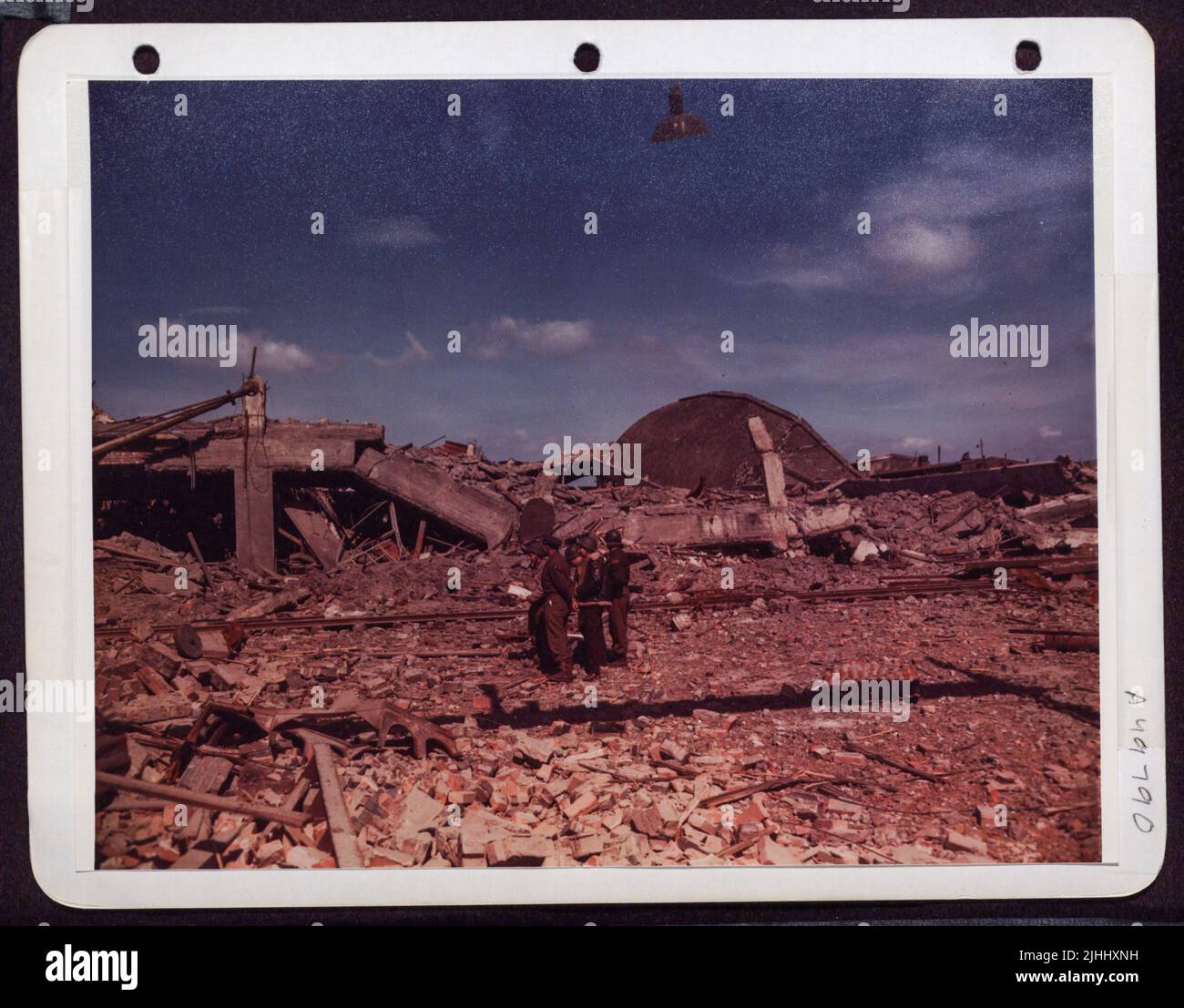 The Ball Bearing Plant At Schweinfurt, Germany Is A Prime Example Of The  Results Of Strategic Bombing By Raf And 8Th Af Bombers Stock Photo - Alamy