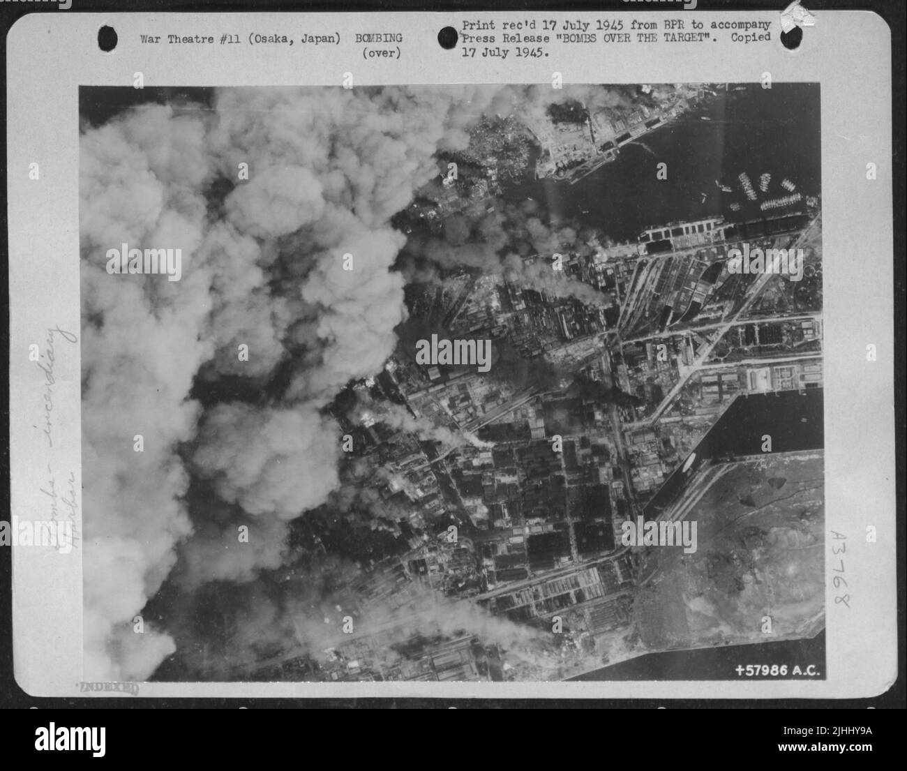 Bombs Over The Target - Fires Spread Through Docks And Warehouses ...