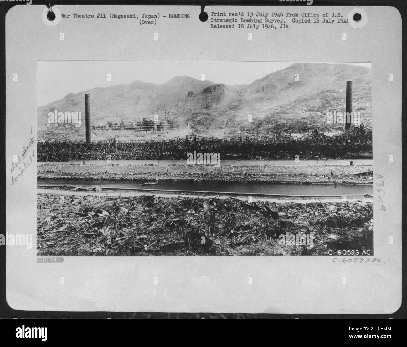 The Tremendous Pressure Of The Atomic Blast Bent The Steel Frame Of The