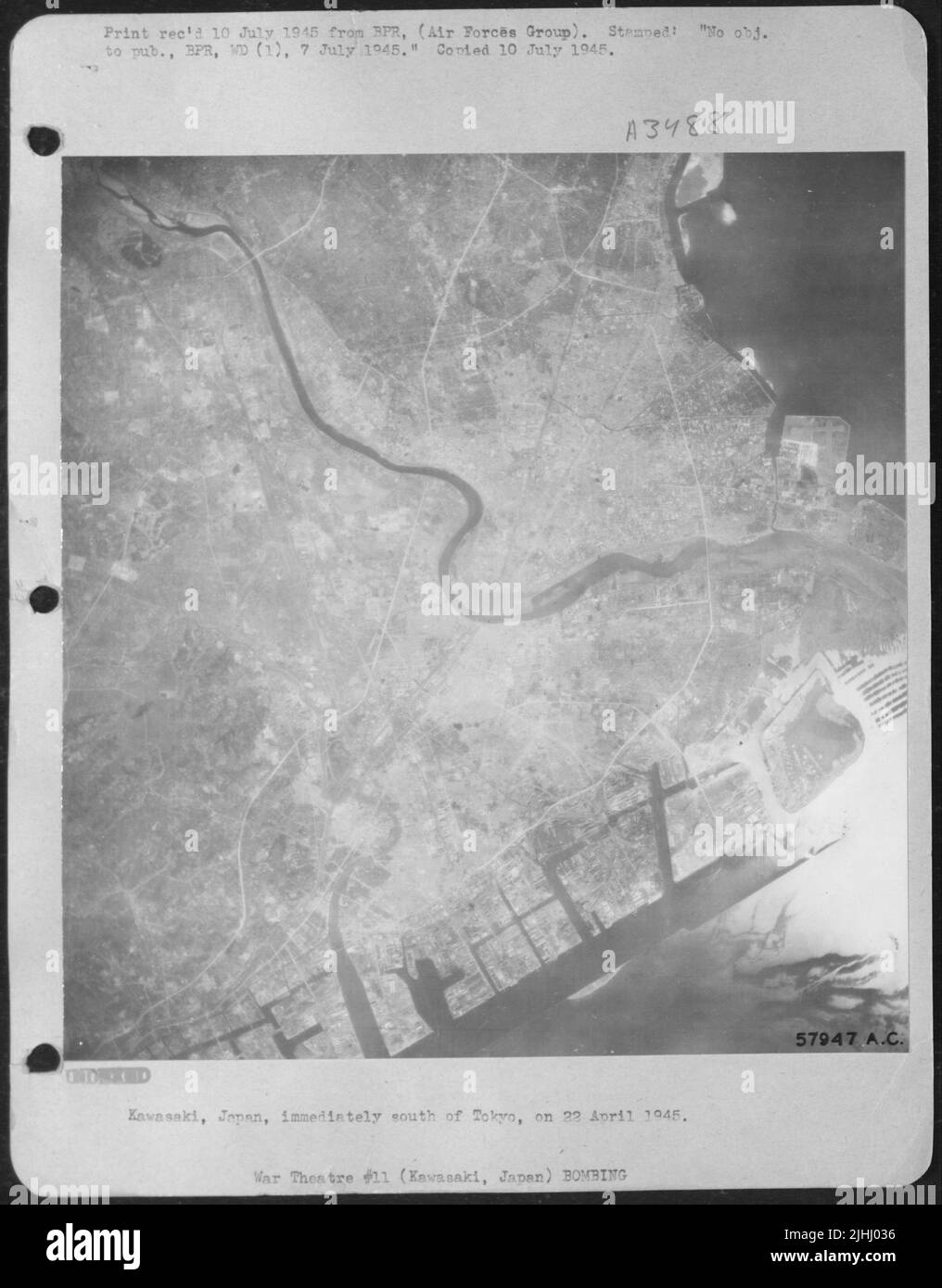 Kawasaki, Japan, Immediately South Of Tokyo, On 22 April 1945. Stock Photo