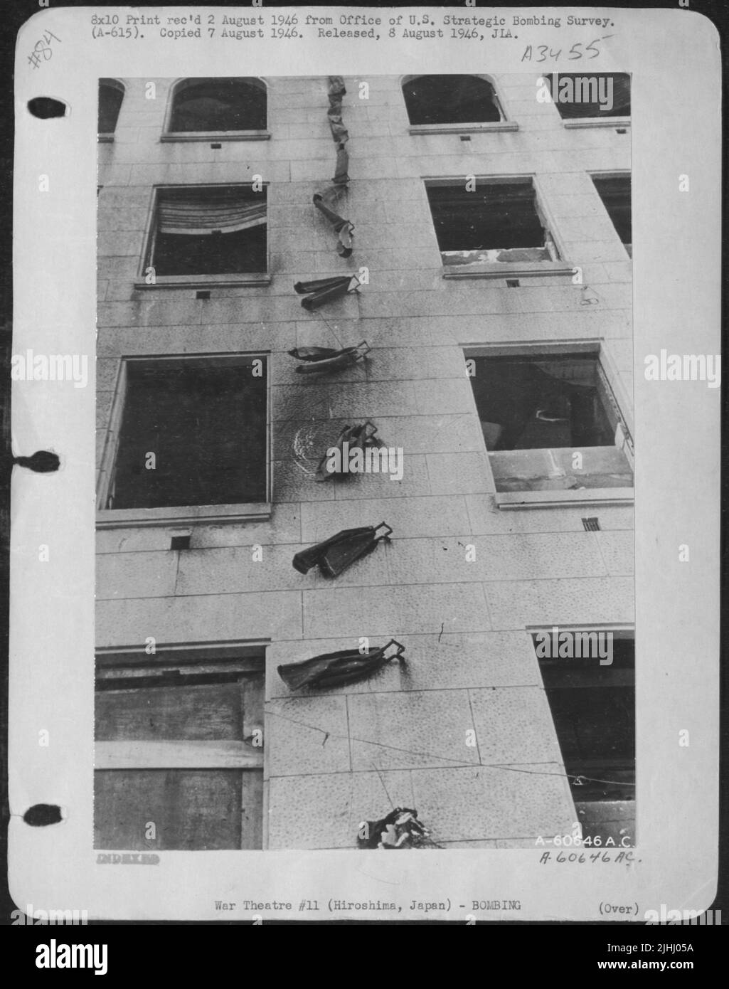 The Atomic Blast On Hiroshima, Japan Blew This Drain Pipe Off The
