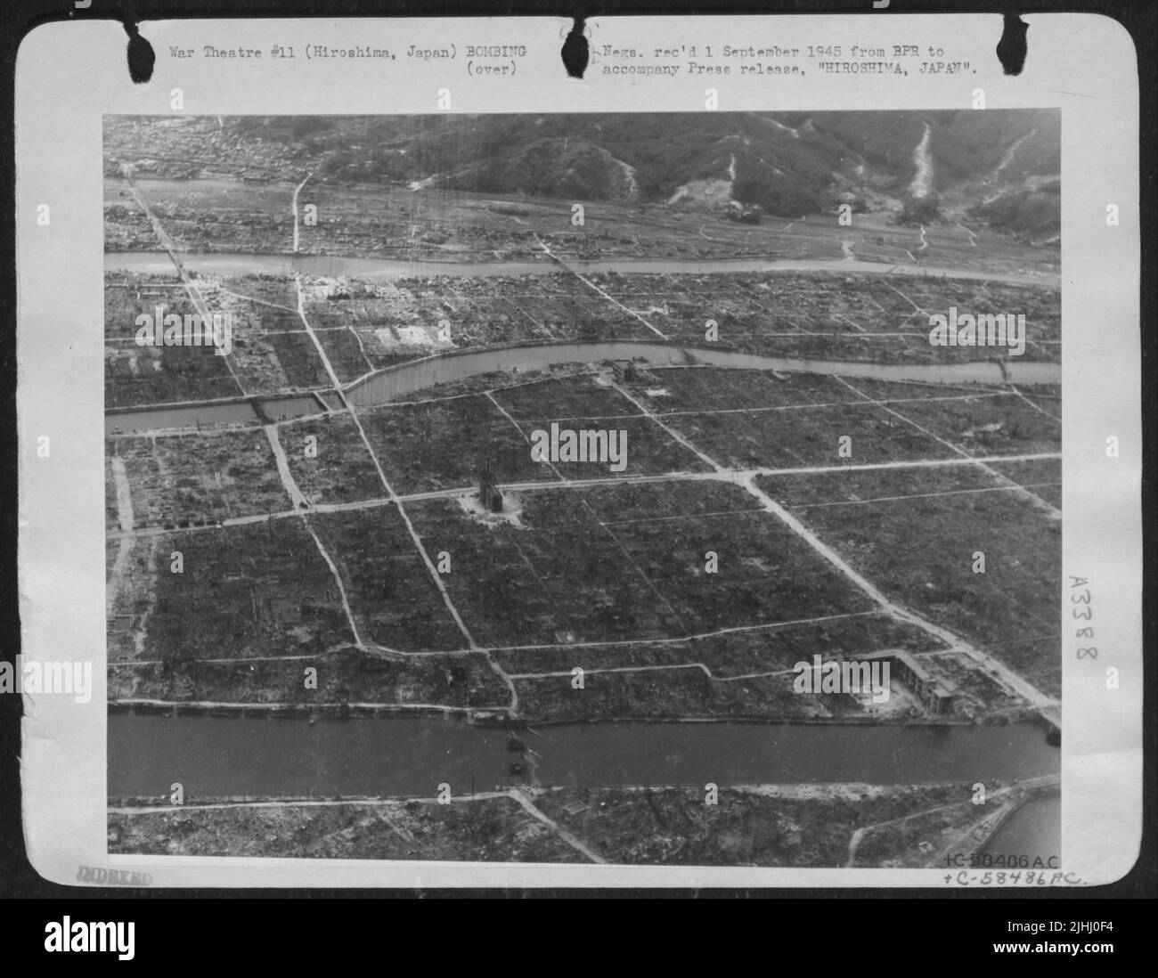 Here is a view of Hiroshima, Japan showing total destruction resulting