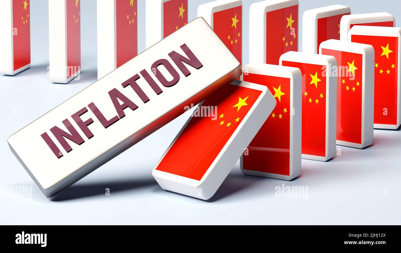 China and Inflation, causing a national problem and a falling economy. Inflation as a driving