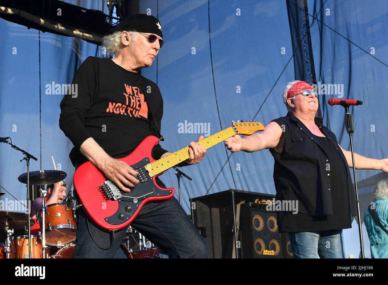 July 16, 2022, Irvine, CA, US: Paul Dean Guitar for Lover Boy LIVE &  UNZOOMED TOUR 2022 - STYX, WITH LOVERBOY July 16th, 2022 at Five Point  Amphitheatre. Itâ€™s been four years