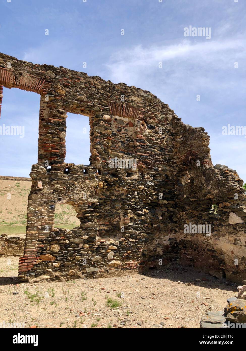 Roses, Spain June, 2022 walking by central historical museum an old protection castle La