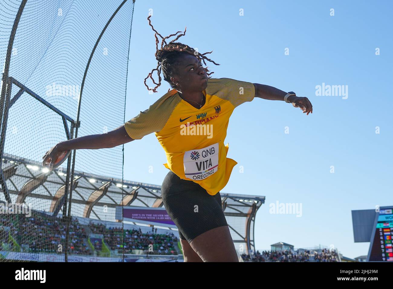 Eugene, USA. 19th July, 2022. Athletics World Championship, Claudine