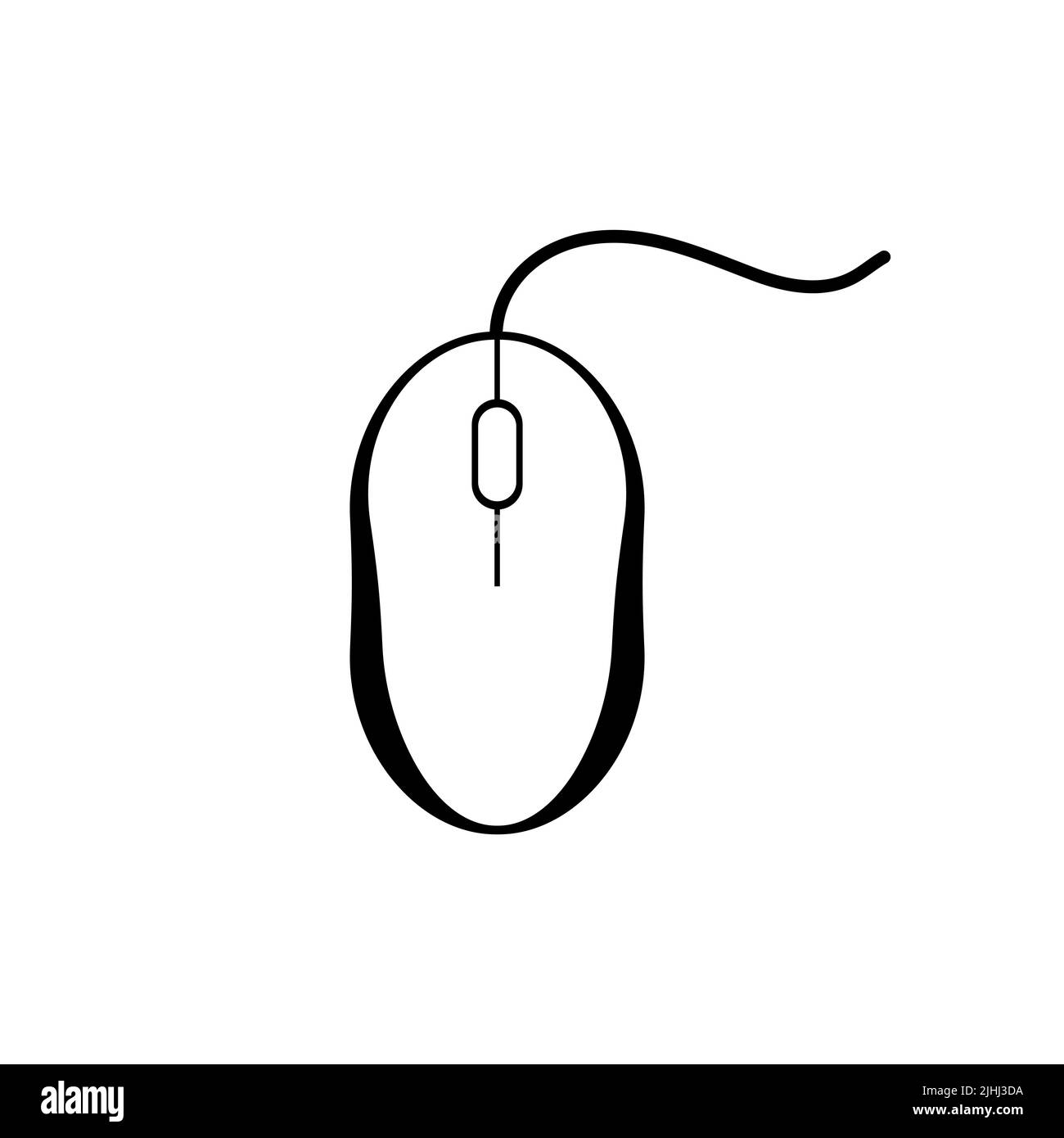 computer mouse clip art black and white