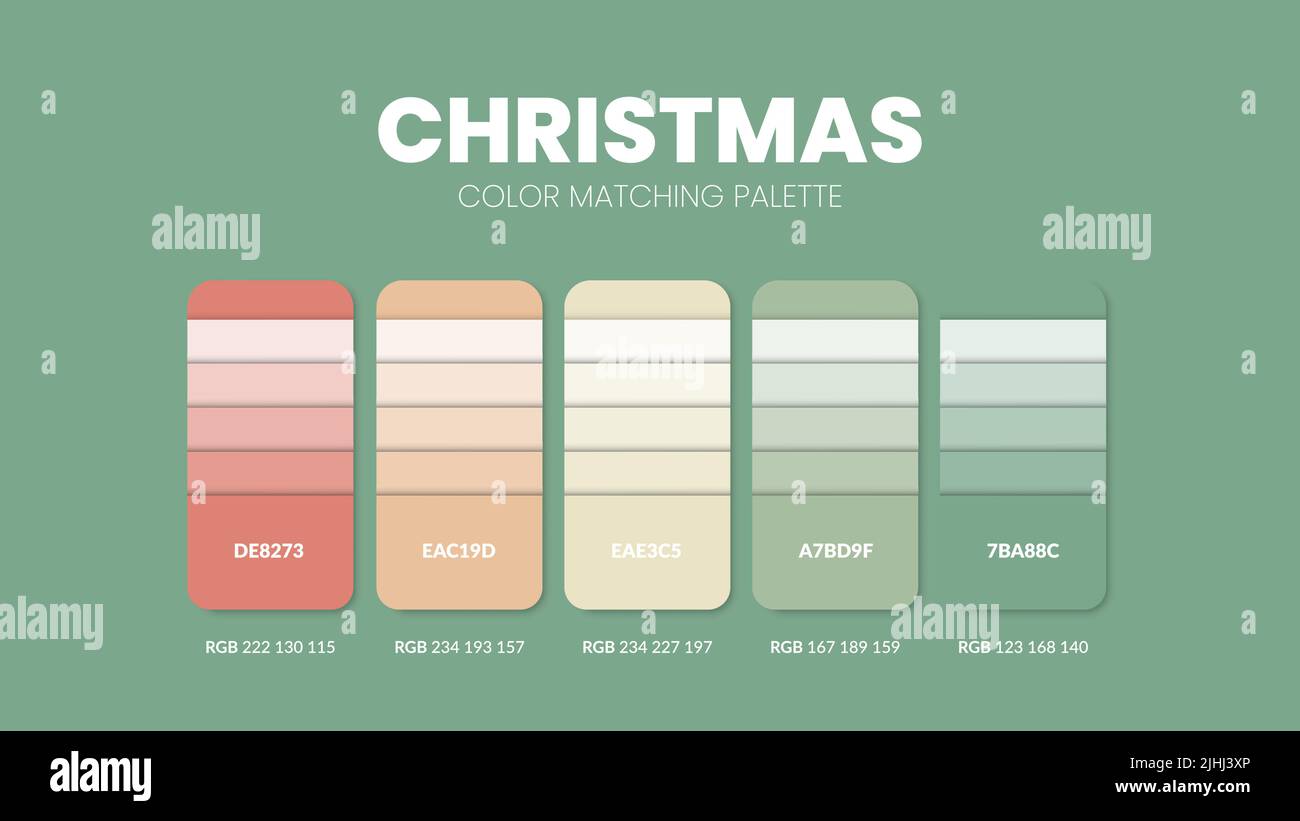 Christmast theme color palettes or color schemes are trends ...