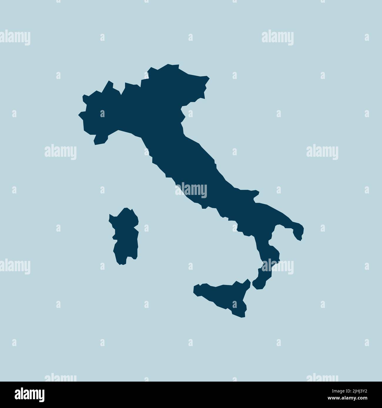 Map of Italy vector illustration Stock Vector Image & Art Alamy