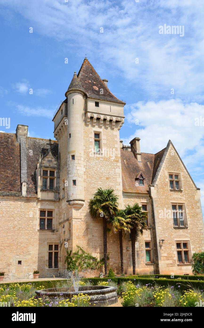 The Milandes castle, France Stock Photo