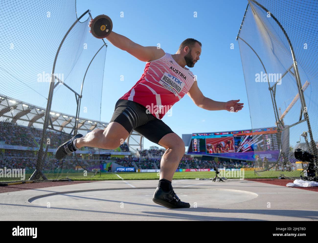 Eugene, USA. 21st Jan, 2021. Athletics: World Championship, Lukas Weißhaidinger Austria Discus. Credit: Michael Kappeler/dpa/Alamy Live News Stock Photo