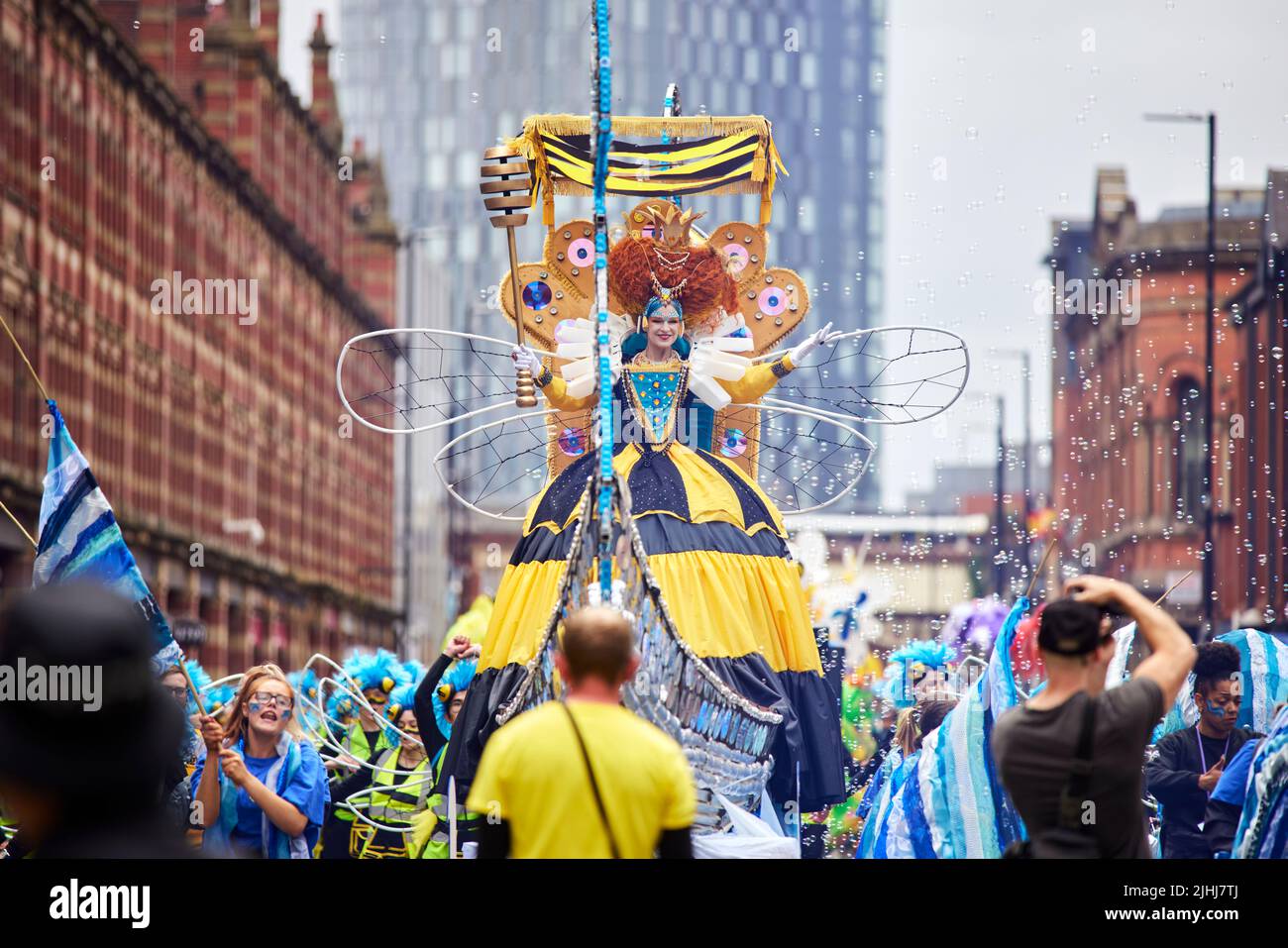 Manchester Day parade 2022 in Manchester city centre Stock Photo