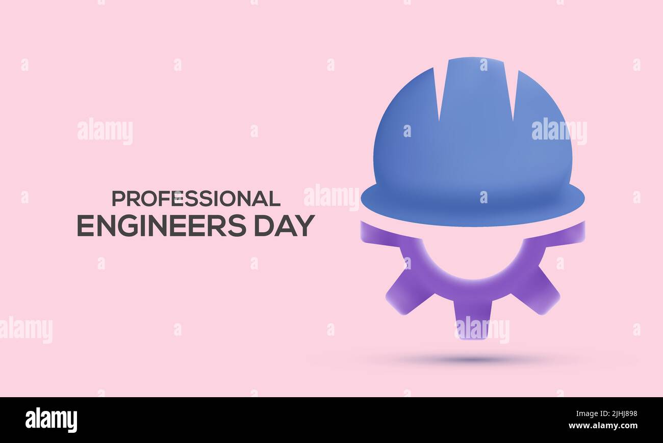 3d Professional Engineers Day in 3rd August. Engineers vector ...