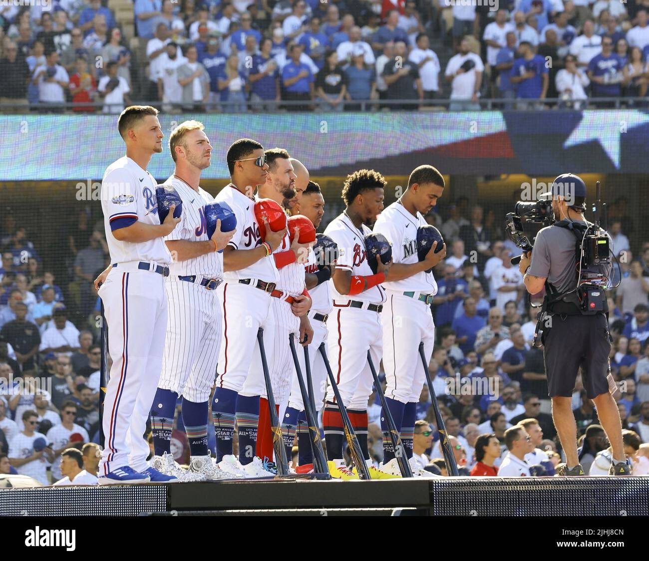 Los Angeles. USA, 18/07/2022, Participants of the MLB AllStar Home Run