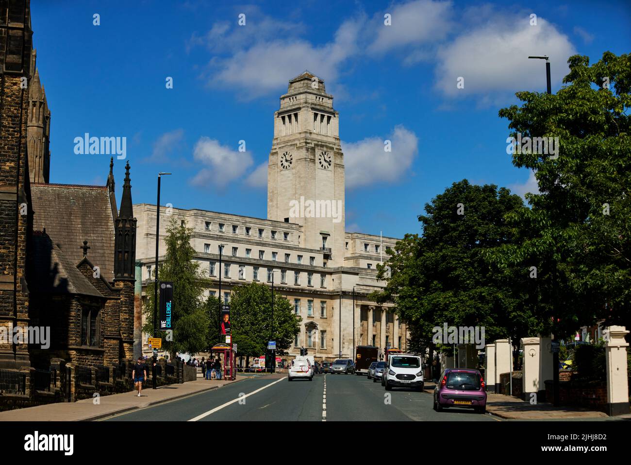 The Parkinson Building grade II listed in Greek Revival style by Thomas Lodge at  Woodhouse, Leeds University Stock Photo