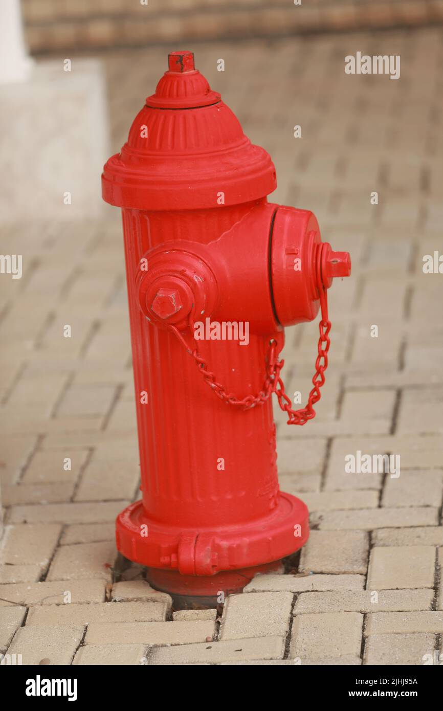 Red fire hydrant Stock Photo Alamy
