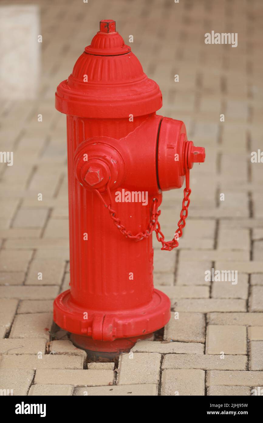 Red fire hydrant Stock Photo Alamy