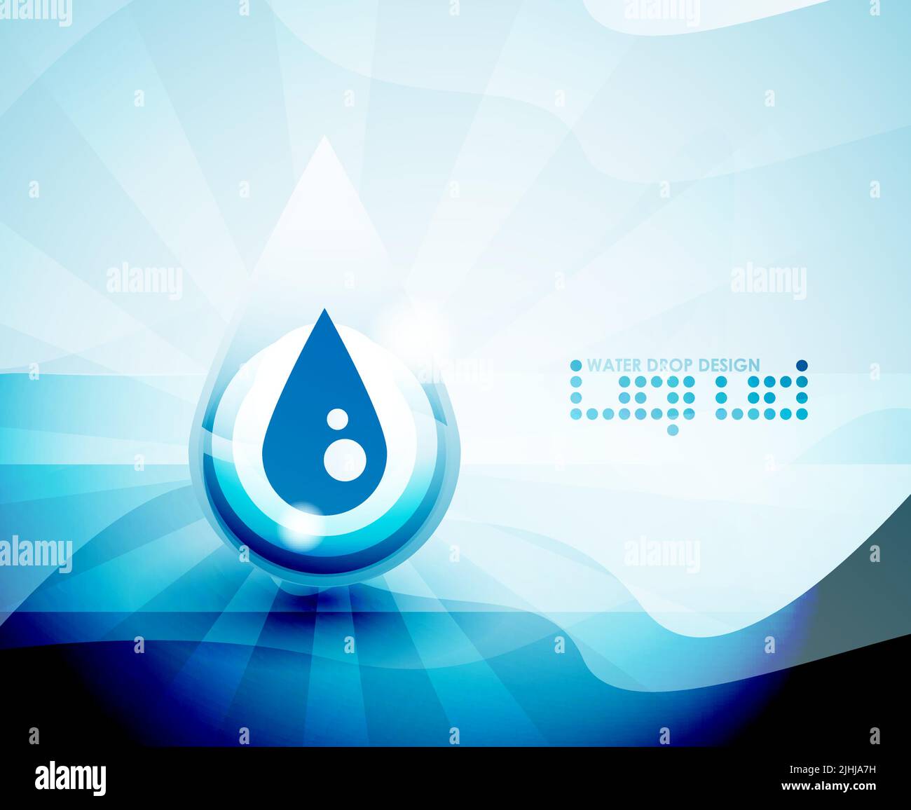 Vector blue liquid abstract background Stock Vector Image & Art - Alamy