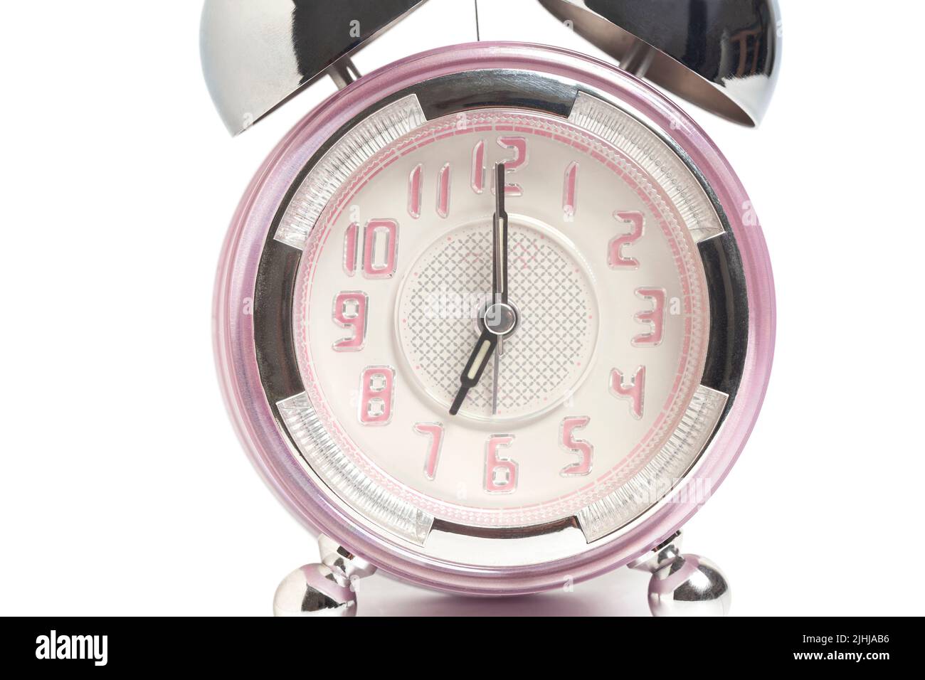 Alarm clock isolated on a white background Stock Photo - Alamy