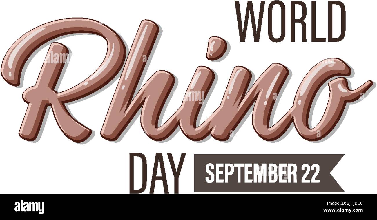 World Rhino Day Banner Design illustration Stock Vector Image & Art - Alamy