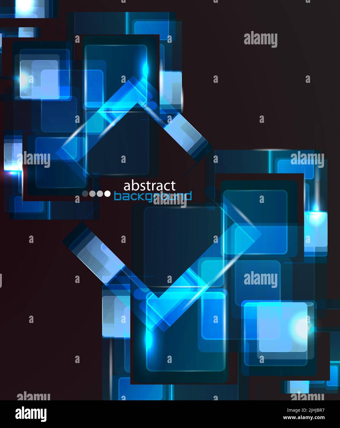 Vector technology abstract background made of glass blocks Stock Vector ...