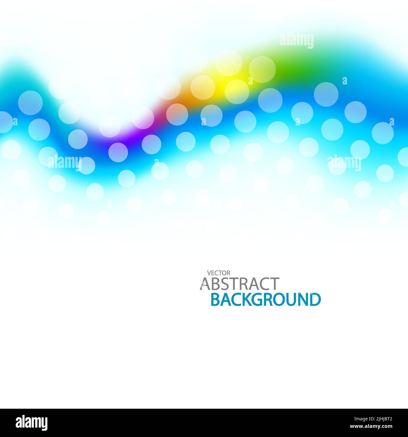 Blue dotted blurred wave. Clean abstract background Stock Vector