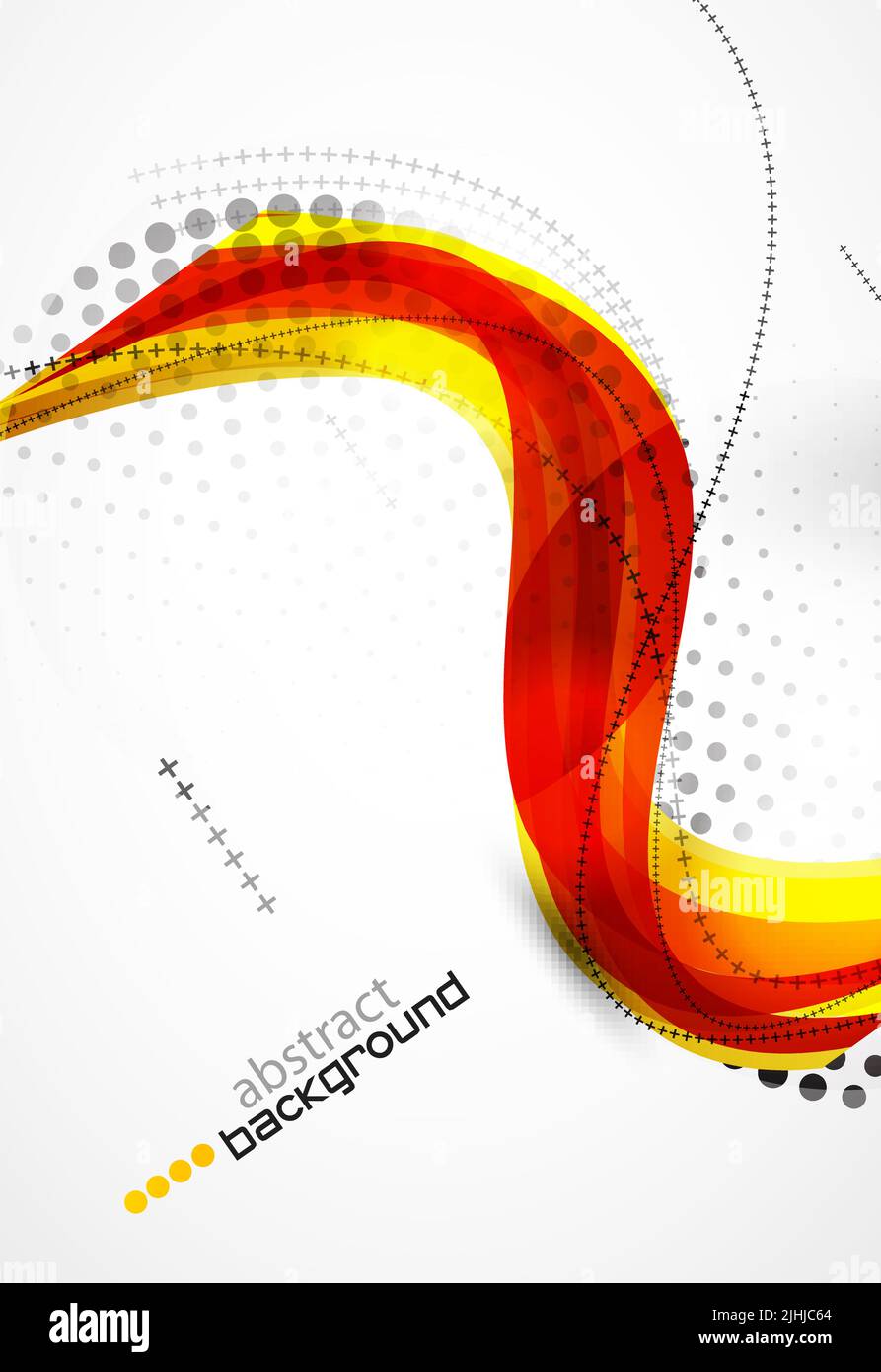 Vector orange wave abstract background Stock Vector Image & Art - Alamy