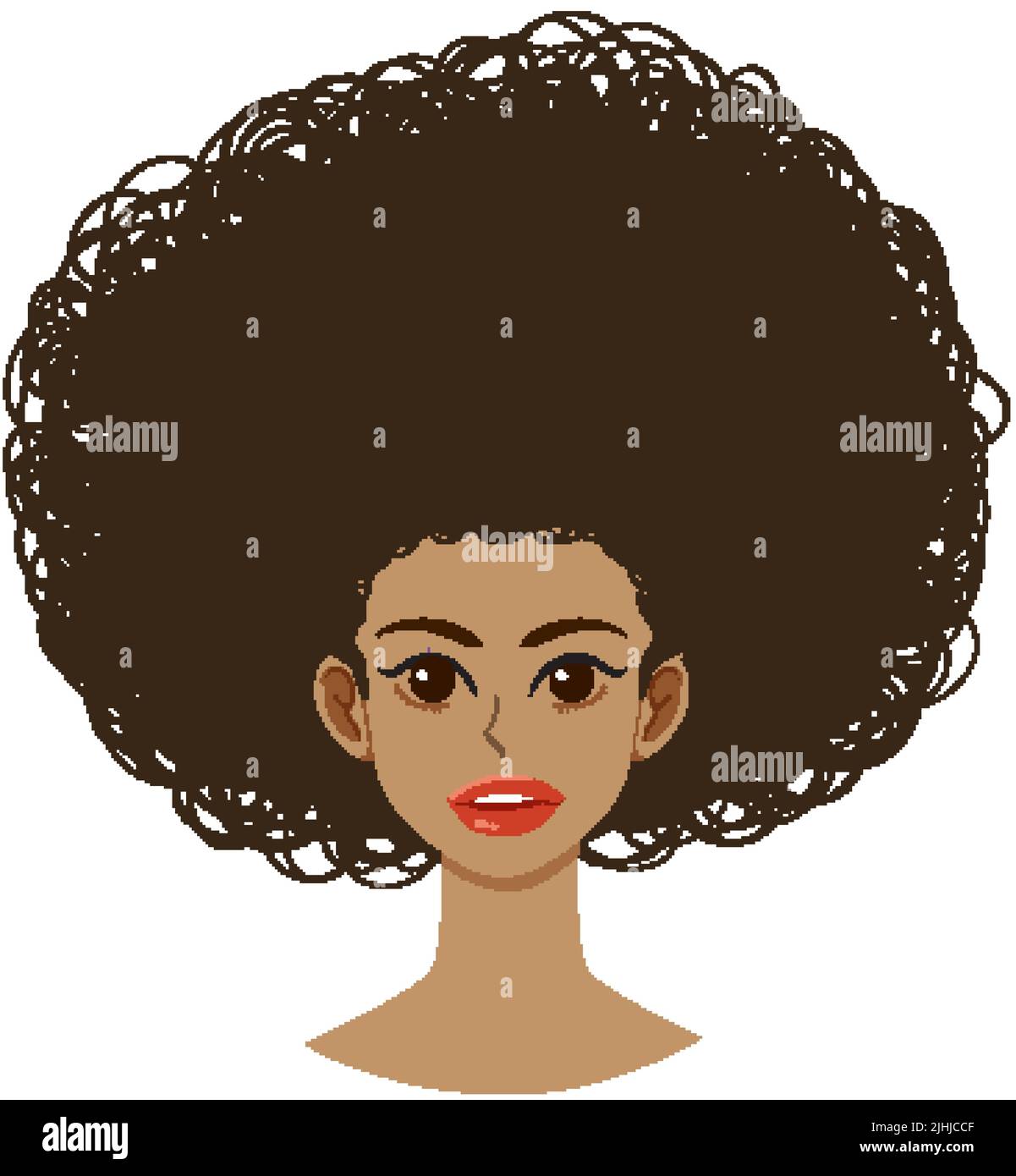 Afro woman eps hi-res stock photography and images - Alamy