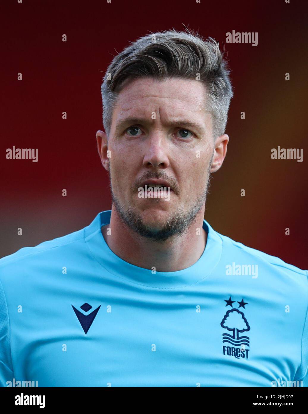 Nottingham Forest goalkeeper Wayne Hennessey during a pre-season friendly match at Oakwell Stadium, Barnsley. Picture date: Saturday July 16, 2022. Stock Photo
