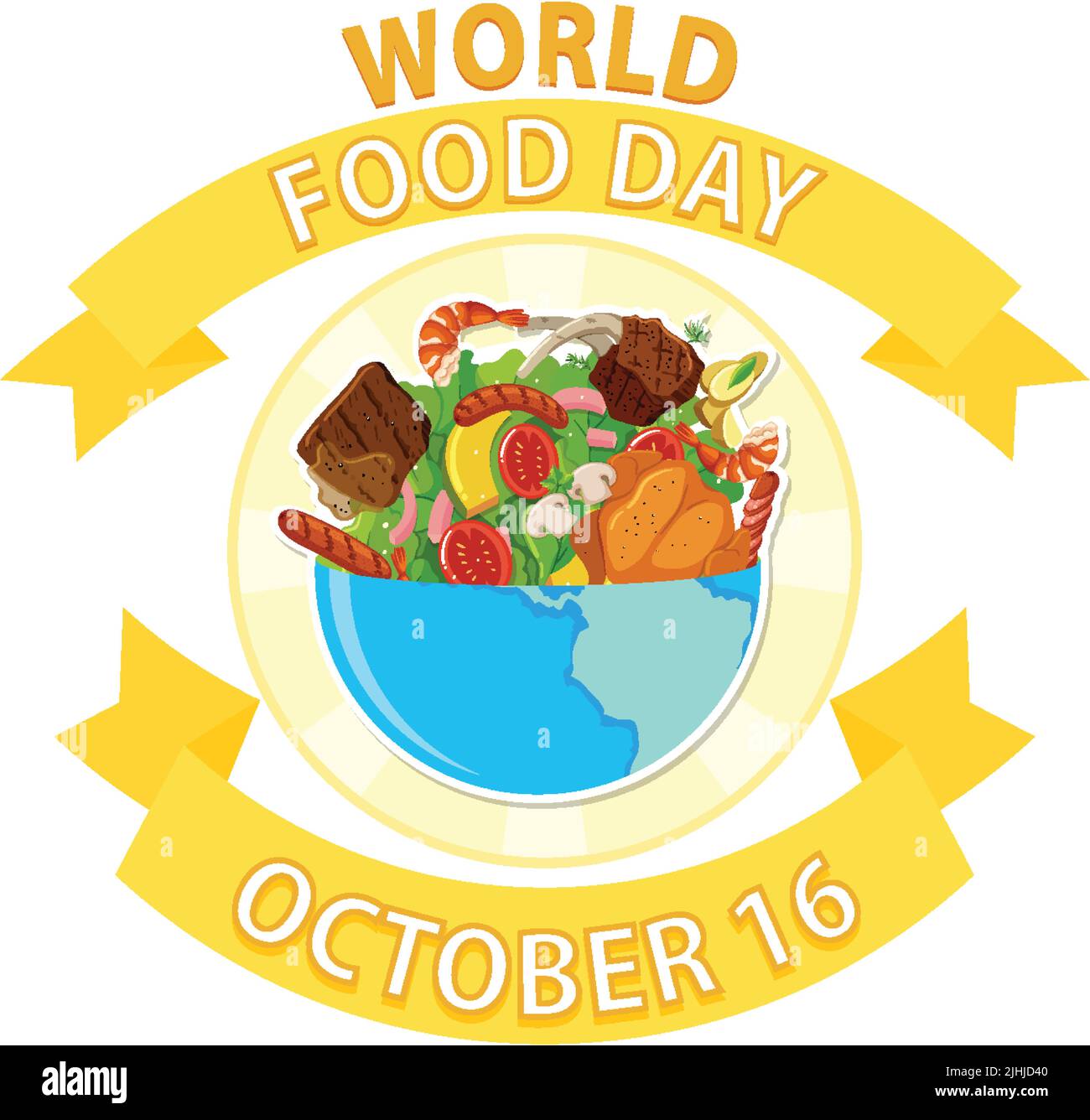World Food Day Banner Template illustration Stock Vector Image & Art