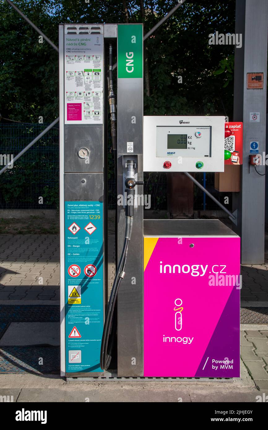 SelfService Fuel Station Benzina in Ostrava, Ruska street, Czech