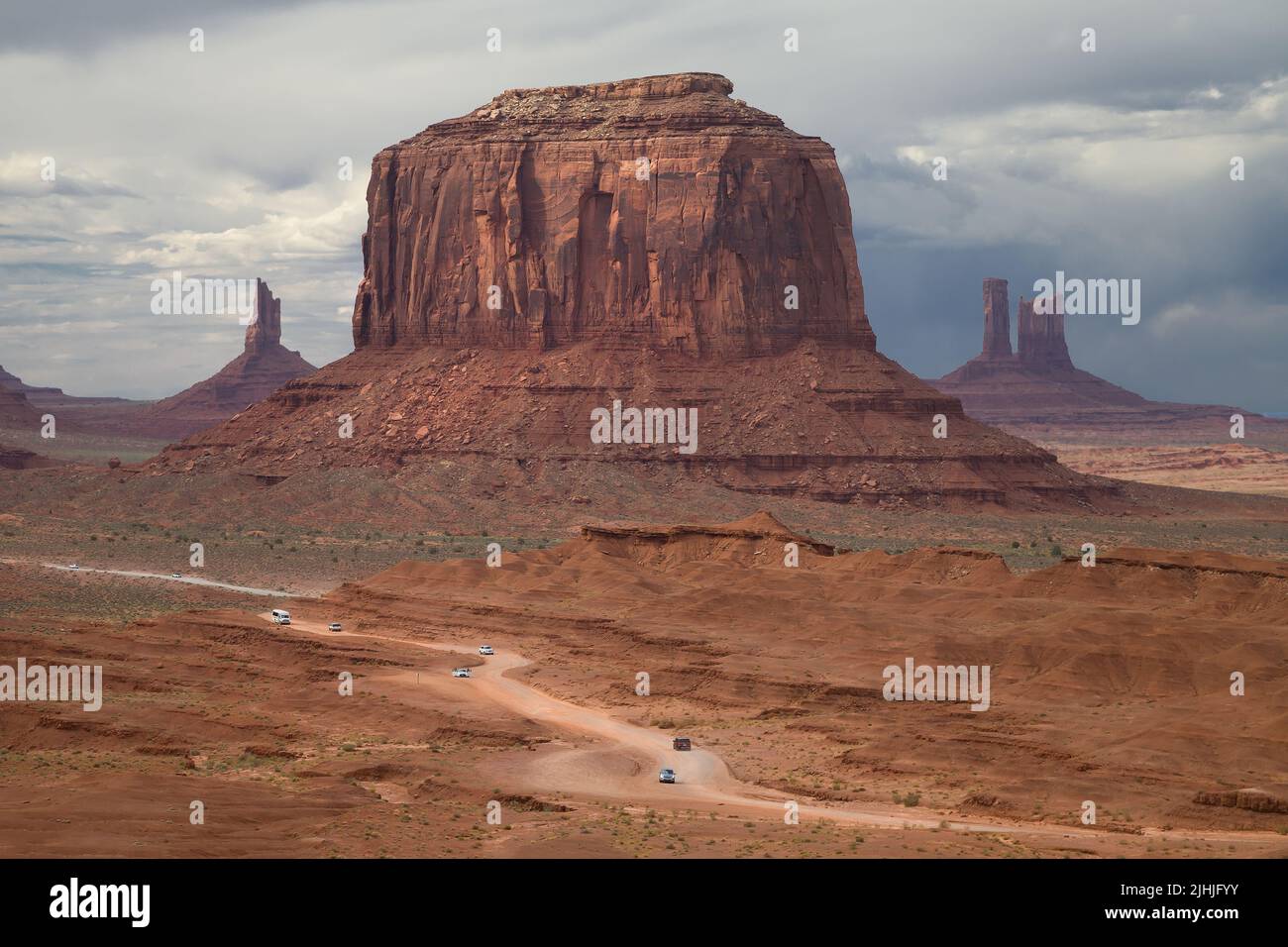Monument Valley Scenic Drive, Arizona, United States. Stock Photo