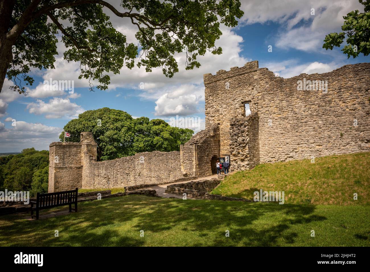 Pickering Castle in North Yorkshire, UK Stock Photo