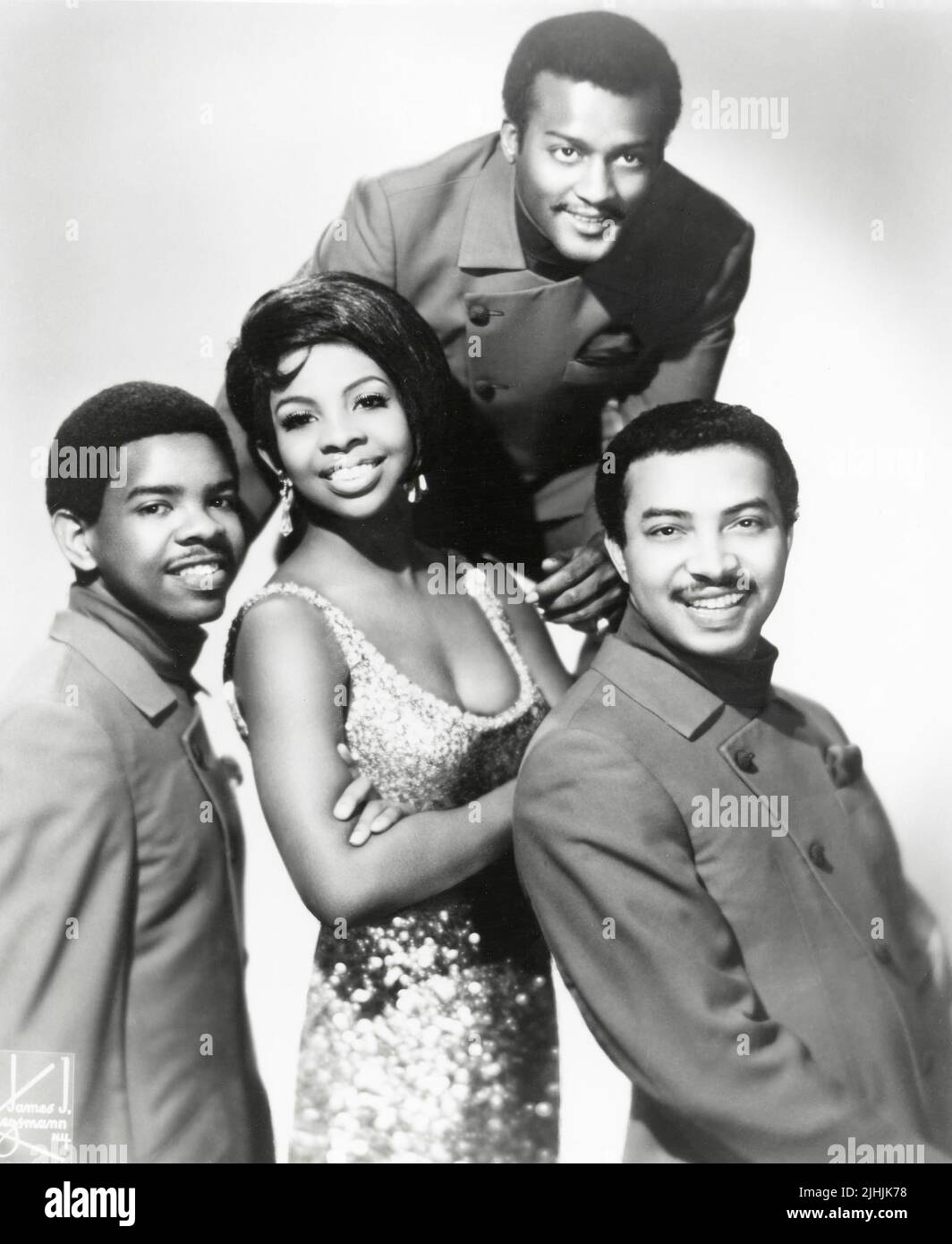 GLADYS KNIGHT AND THE PIPS  Promotional photo of US vocal group about 1966 Stock Photo