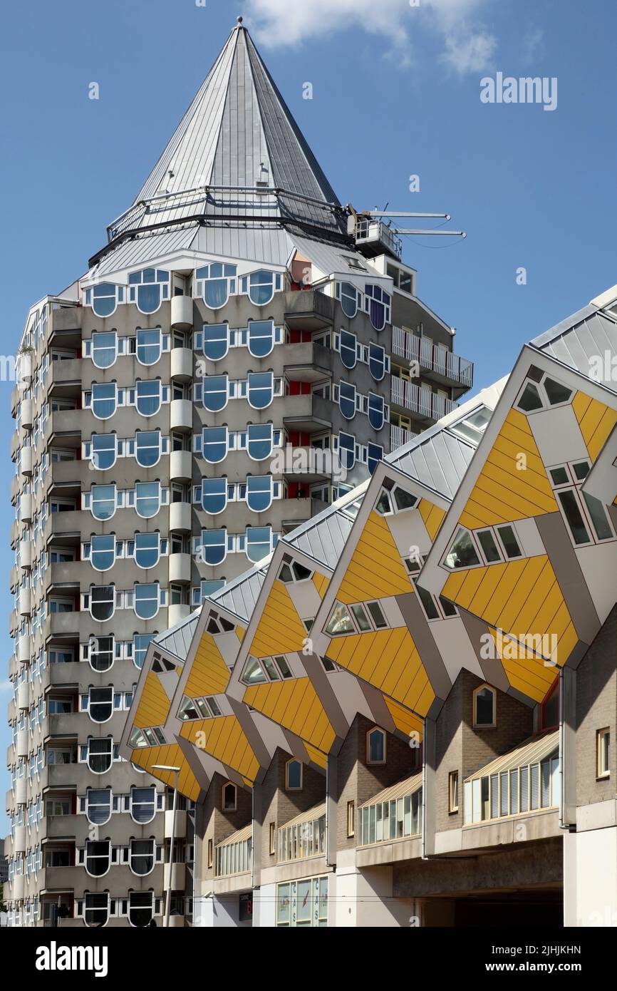 The Cube Houses (Kubuswoningen) designed by Piet Blom, Rotterdam ...