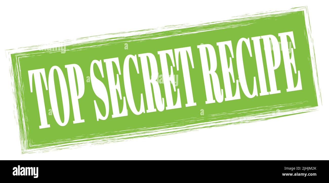 Secret Recipe Signing Top secret recipe hi-res stock photography and images - Alamy