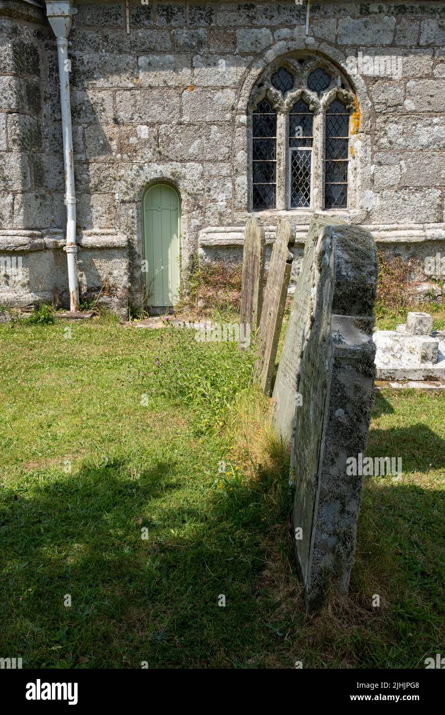 Exterior of St Laudus Parish Church, Made Burnthouse, Penryn, Cornwall Stock Photo