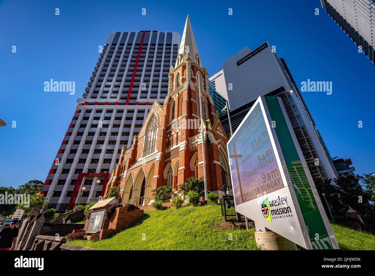 Brisbane, Australia - Albert Street Uniting Church building in CBD Stock Photo
