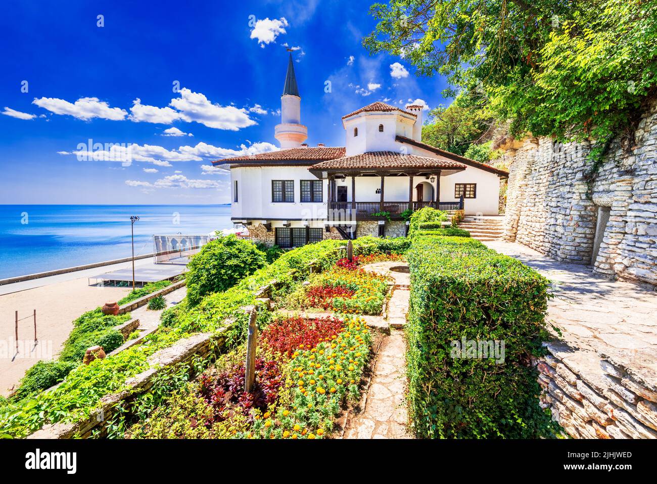Balchik, Bulgaria. Balchik Palace of Romanian Queen Marie at Bulgarian ...