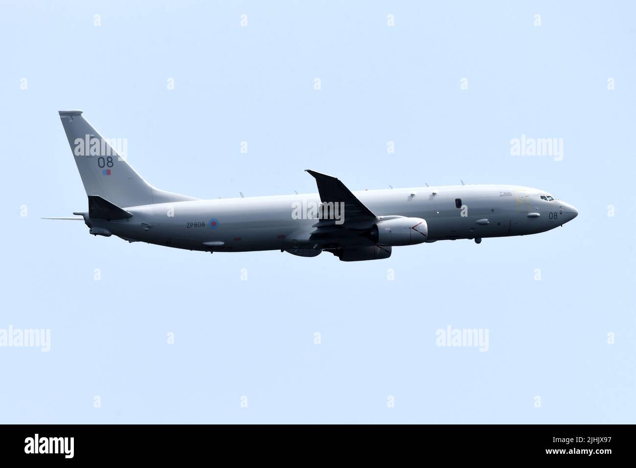 P8 over Farnborough during the airshow Stock Photo