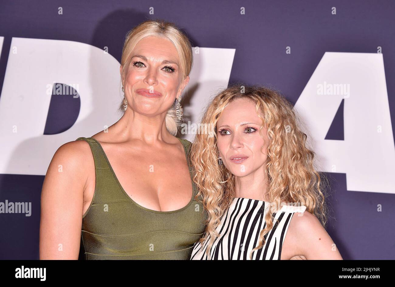 Beverly Hills, Ca. 18th July, 2022. (L-R) Hannah Waddingham and Juno Temple attend a FYC special screening of Apple TV 's 'Ted Lasso' at The Maybourne Beverly Hills on July 18, 2022 in Beverly Hills, California. Credit: Jeffrey Mayer/Jtm Photos/Media Punch/Alamy Live News Stock Photo