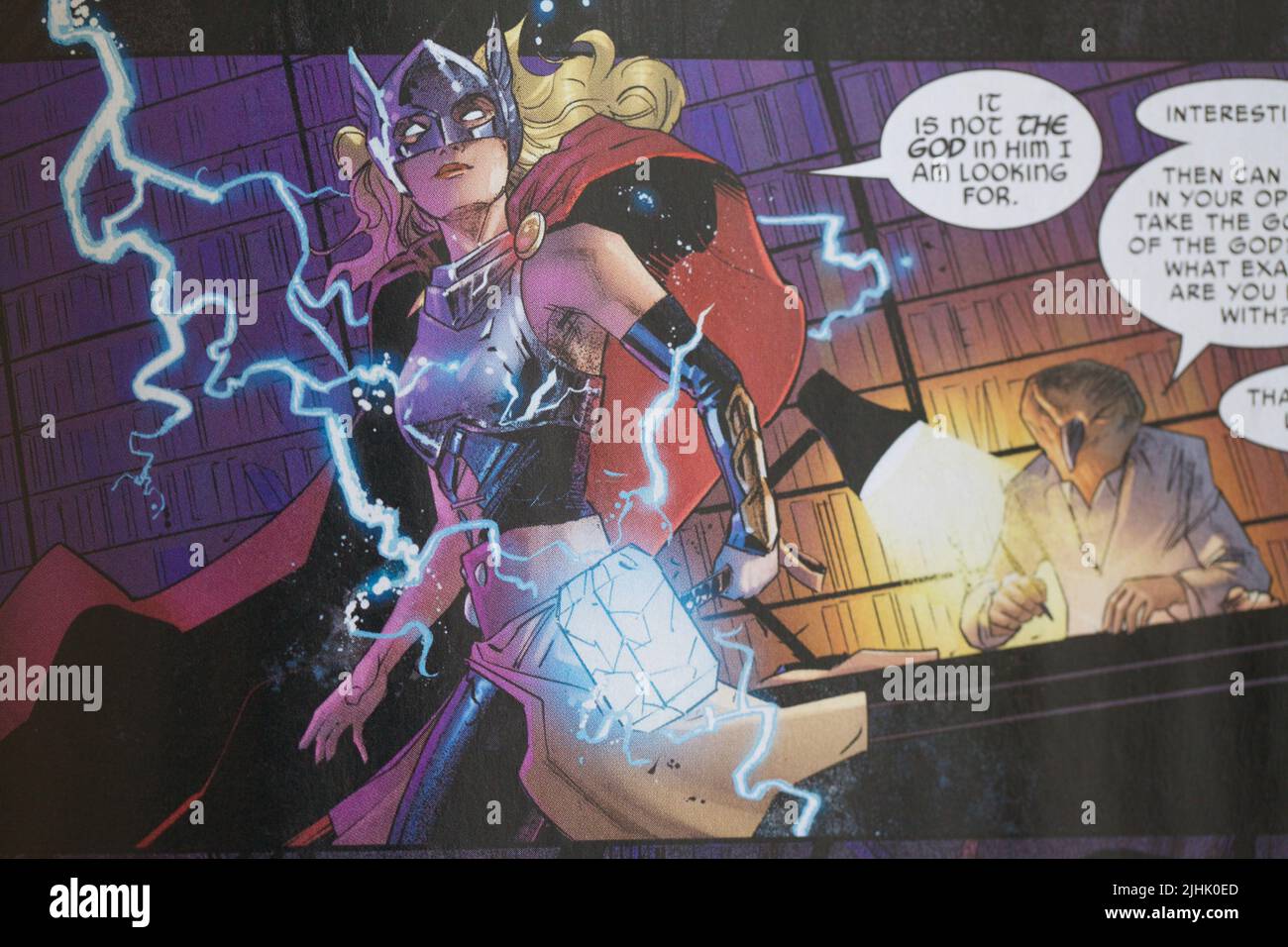 Jane Foster & the mighty Thor comic book Stock Photo