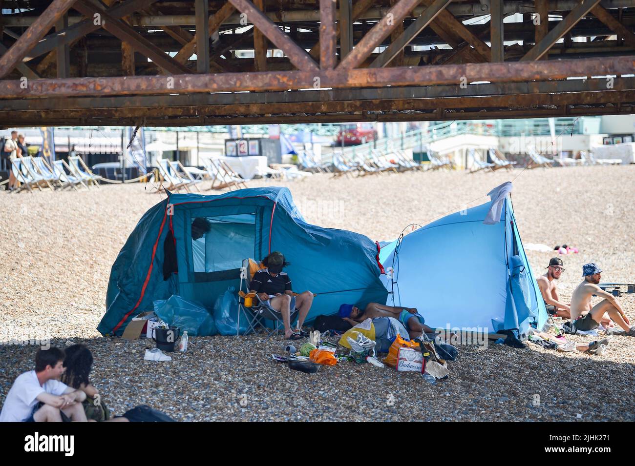 Hottest day of the year in parts of britain hires stock photography