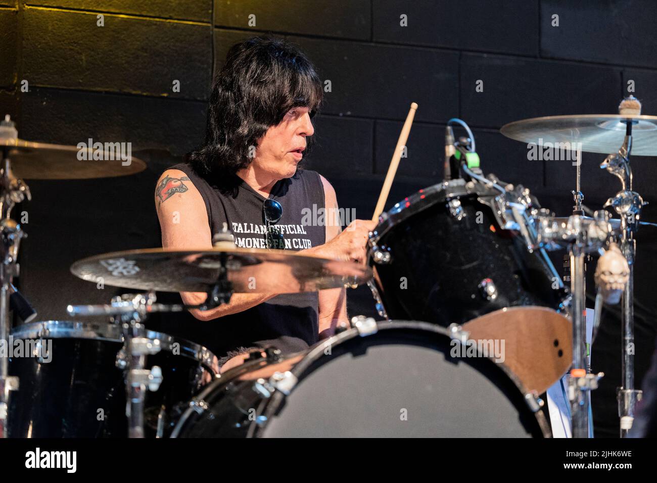 Ranica Italy 30 June 2022 Marky Ramone - Ramones Drummer - live at Druso Bergamo © Andrea Ripamonti / Alamy Stock Photo