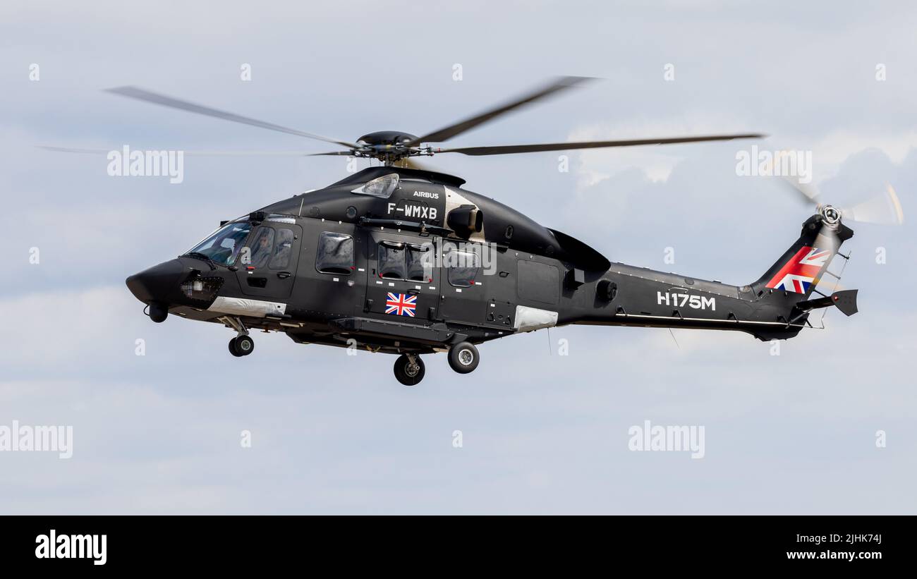 Airbus Helicopters H175M, arriving at RAF Fairford on the 13 July for the Royal International Air Tattoo 2022 Stock Photo