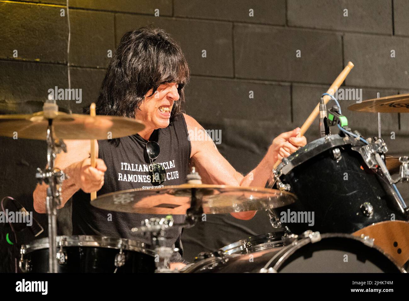 Ranica Italy 30 June 2022 Marky Ramone - Ramones Drummer - live at Druso Bergamo © Andrea Ripamonti / Alamy Stock Photo