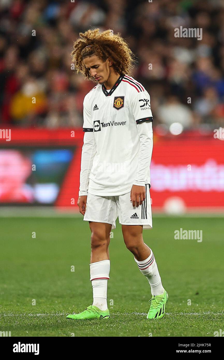 Hannibal Mejbri (46) of Manchester United during the game in, on 7/19/2022. (Photo by Patrick Hoelscher/News Images/Sipa USA) Credit: Sipa USA/Alamy Live News Stock Photo
