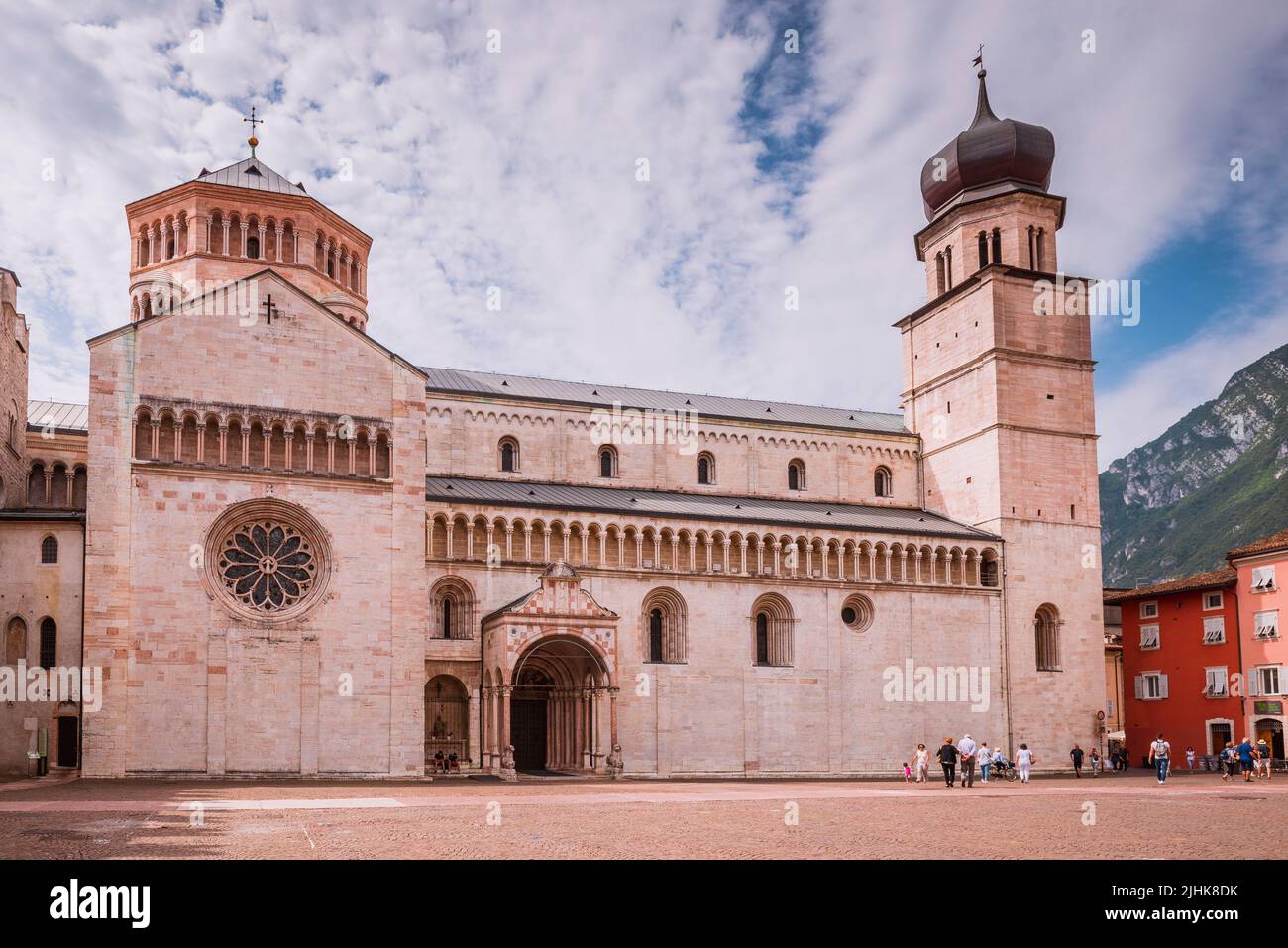 Duomo di Trento - Trento Cathedral, Cattedrale di San Vigilio. Piazza Duomo, Trento ,Trentino, Trentino-Alto Adige/Südtirol, Italy, Europe Stock Photo