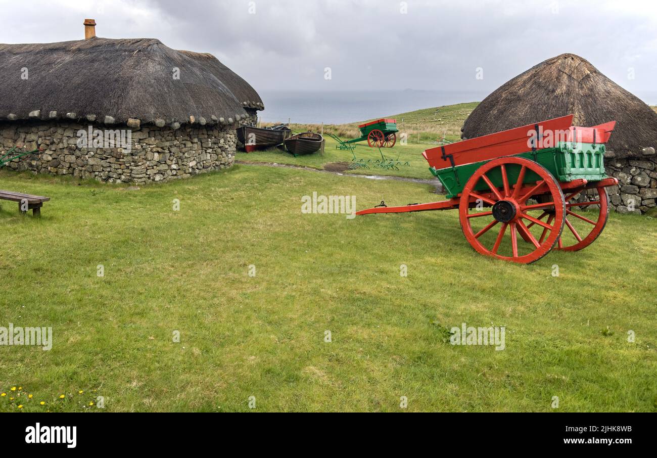 the skye museum of island life with a collection of old buildings and farm exhibits scotland the skye museum of island life with a collection of old buildings and farm exhibits scotland