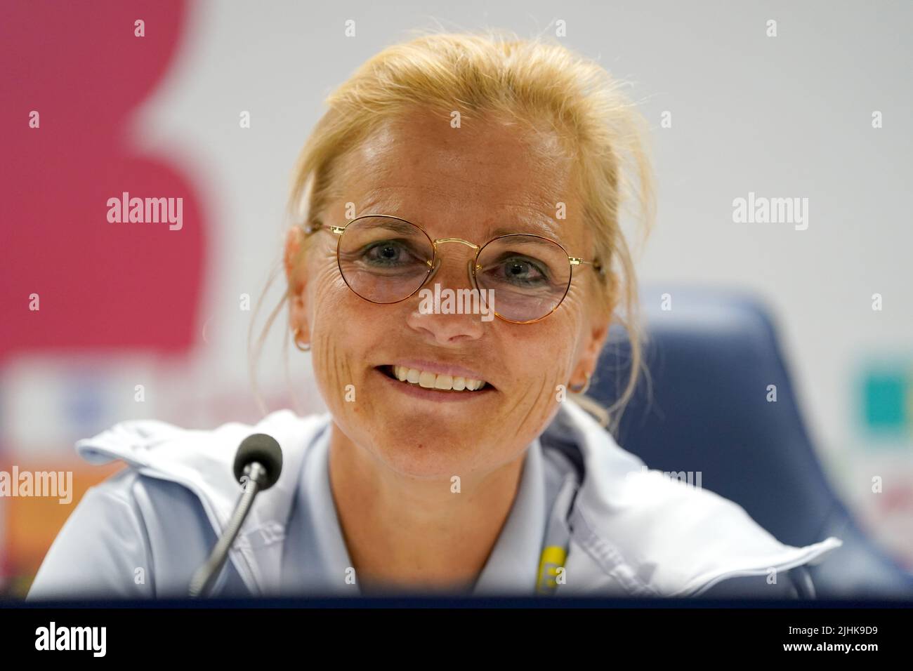 File photo dated 23-06-2022 of England head coach Sarina Wiegman, who hopes the England team will be more racially diverse in the longer term. Issue date: Tuesday July 19, 2022. Stock Photo